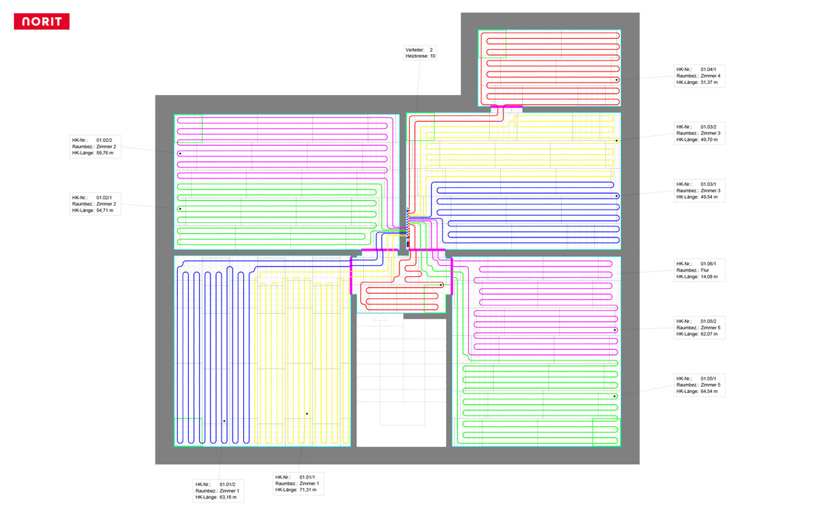 NORIT Muster-Verlegeplan | © © www.Lindner-Group.com
