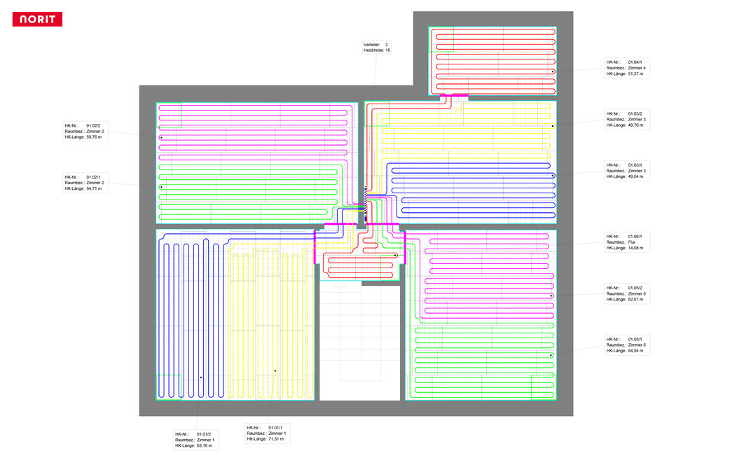NORIT Muster-Verlegeplan | © © www.Lindner-Group.com